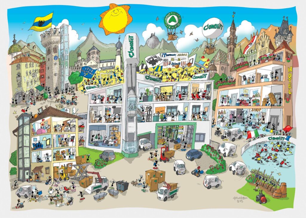 domolift fabio vettori illustrazione