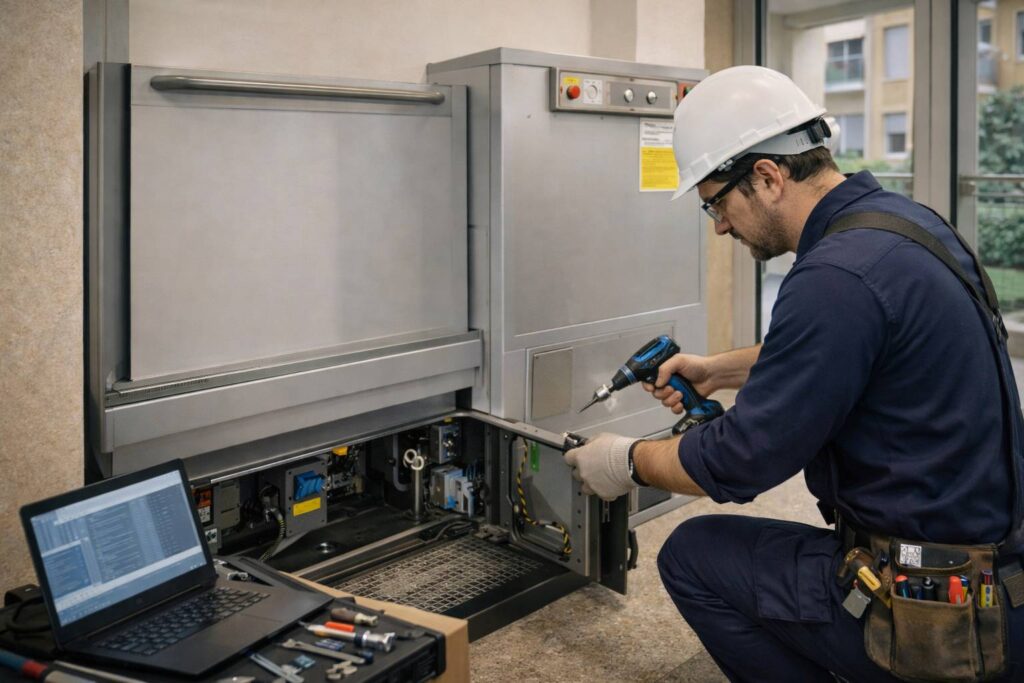 Manutenzione piattaforme elevatrici: obblighi e modalità