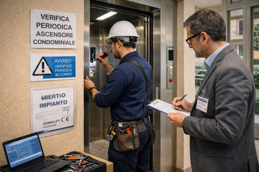 Verifica periodica ascensore in condominio